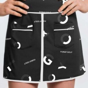 Foray Golf Women's Black Mini Skort